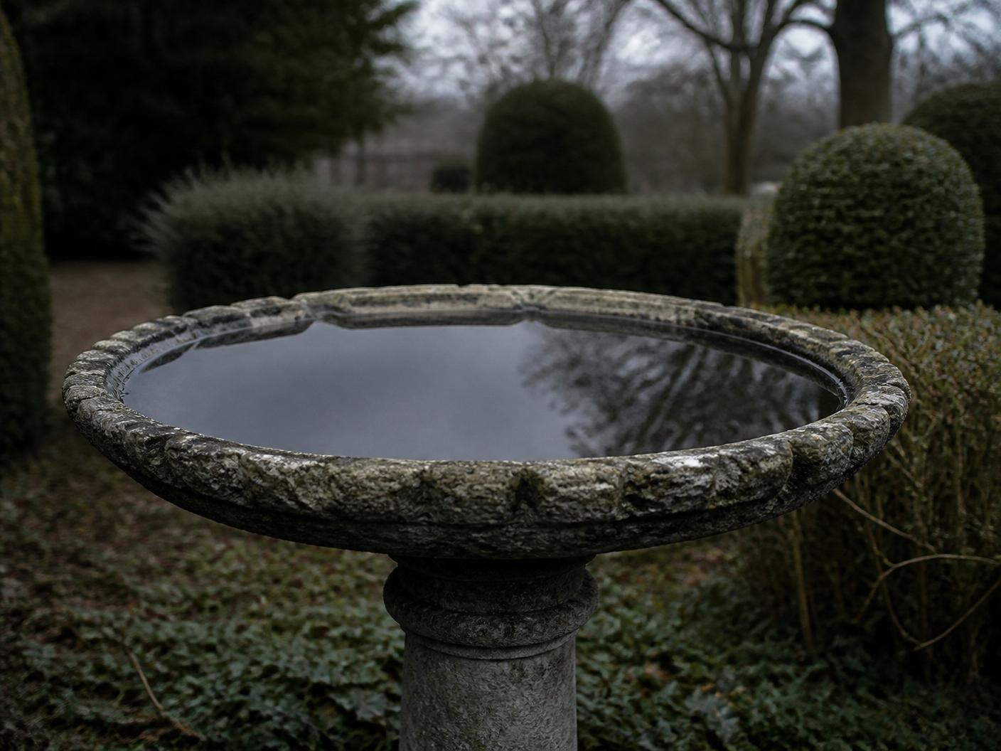 Vogelbad ohne Brunnen